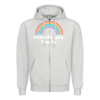 Dove Grey Sounds Gay, I'm In Zipper Hoodie - longCreatives