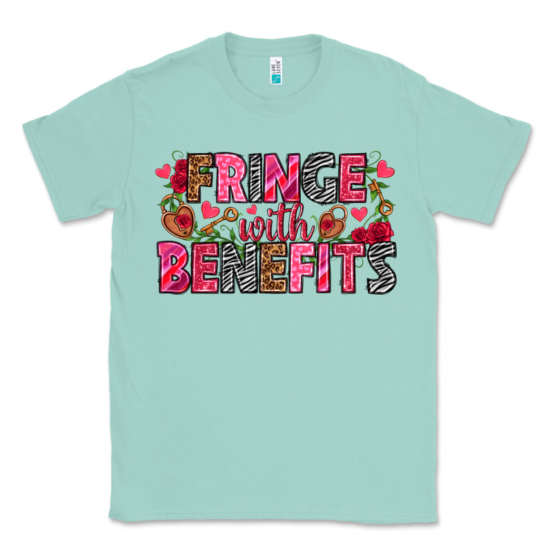 Fringe With Benefits Valentine's Day Classic Tee by HowdyJamesFarm | Teevron