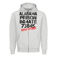 Dove Grey halloween alabama prisoner party costume tshirt Zipper Hoodie - longCreatives