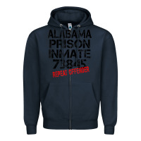 Navy halloween alabama prisoner party costume tshirt Zipper Hoodie - longCreatives