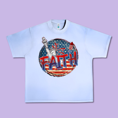 Faith Usa Urban Heavy Tee Designed By Cowgirlartshop