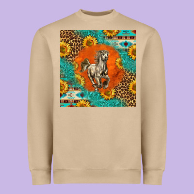 Western Percheron Horse Heavyweight Sweatshirt Designed By Lillyallendesigns