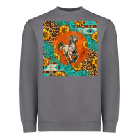 Storm western percheron horse Heavyweight Sweatshirt - LillyAllenDesigns