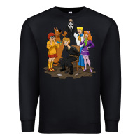 Black surprise!  scooby dog with friends funny halloween Premium Sweatshirt - longCreatives