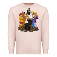 Pale Pink surprise!  scooby dog with friends funny halloween Premium Sweatshirt - longCreatives