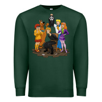 Sports Green surprise!  scooby dog with friends funny halloween Premium Sweatshirt - longCreatives