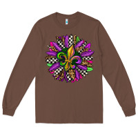 Chestnut mardi gras sunflower Long Sleeve Tee - OliviaCreatesArt