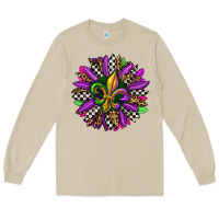 Mushroom mardi gras sunflower Long Sleeve Tee - OliviaCreatesArt