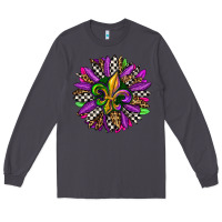 Smoke mardi gras sunflower Long Sleeve Tee - OliviaCreatesArt