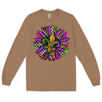 Toasted Coconut mardi gras sunflower Long Sleeve Tee - OliviaCreatesArt