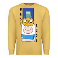 Antique Gold Cn Adventure Time Finn Jake Bmo Best Buds Premium Sweatshirt - longCreatives