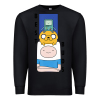 Black Cn Adventure Time Finn Jake Bmo Best Buds Premium Sweatshirt - longCreatives