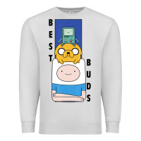 Dove Grey Cn Adventure Time Finn Jake Bmo Best Buds Premium Sweatshirt - longCreatives