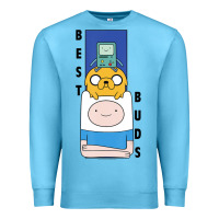 Ocean Blue Cn Adventure Time Finn Jake Bmo Best Buds Premium Sweatshirt - longCreatives