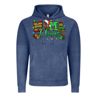 Vintage Denim Mama claus christmas lights and gifts mother's day Vintage Hoodie - HowdyJamesFarm