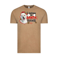 Vintage Coffee i believe in santa paws Vintage Tee - CowGirlArtShop