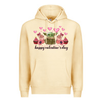 Pina Colada happy valentines day yoda Premium Hoodie - CowhideDigitalArt