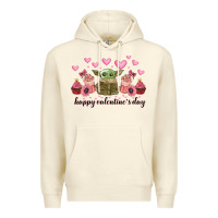 Sandshell happy valentines day yoda Premium Hoodie - CowhideDigitalArt