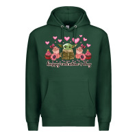 Sports Green happy valentines day yoda Premium Hoodie - CowhideDigitalArt