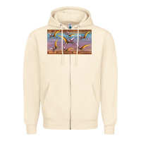 Sandshell dinosaur pterodactyl sippy cup Zipper Hoodie - Artiststas