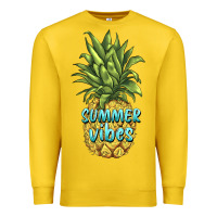 Lemon summer vibes pineapple Premium Sweatshirt - BarkalooDesign