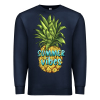 Navy summer vibes pineapple Premium Sweatshirt - BarkalooDesign