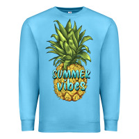 Ocean Blue summer vibes pineapple Premium Sweatshirt - BarkalooDesign