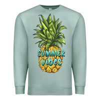 Seafoam summer vibes pineapple Premium Sweatshirt - BarkalooDesign