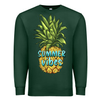 Sports Green summer vibes pineapple Premium Sweatshirt - BarkalooDesign