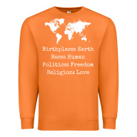 Carrot birthplace earth race human politics freedom religion love t shirt Premium Sweatshirt - longCreatives