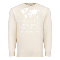 Sandshell birthplace earth race human politics freedom religion love t shirt Premium Sweatshirt - longCreatives