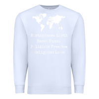 White birthplace earth race human politics freedom religion love t shirt Premium Sweatshirt - longCreatives