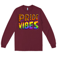 Burgundy pride vibes Long Sleeve Tee - OliviaCreatesArt