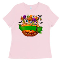Personalized Boy Halloween Candy Ladies Tee | Teevron