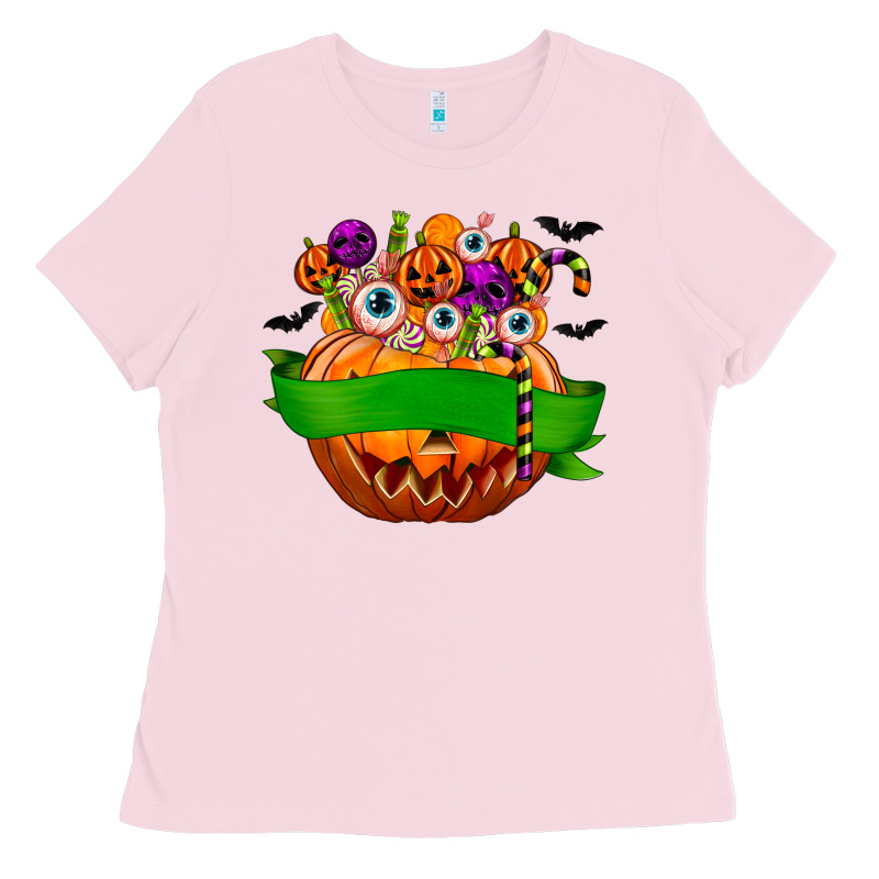 Personalized Boy Halloween Candy Ladies Tee by texasbilliewilder | Teevron
