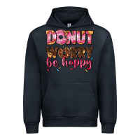 Navy donut worry be happy Urban Hoodie - AdoDesignShop
