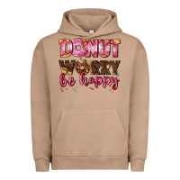 Pigment Burro donut worry be happy Urban Hoodie - AdoDesignShop