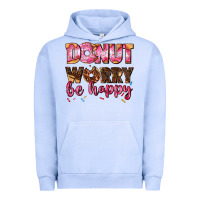Pigment Grape Ice donut worry be happy Urban Hoodie - AdoDesignShop