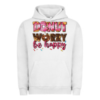 Pigment Lunar Rock donut worry be happy Urban Hoodie - AdoDesignShop