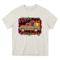 Cream Merry Christmas Truck Heavy Core Tee - Bettercallsaul