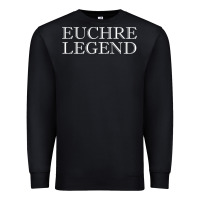 Black euchre tee shirt funny euchre player gift idea euchre legend Premium Sweatshirt - longCreatives