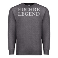 Charcoal Heather euchre tee shirt funny euchre player gift idea euchre legend Premium Sweatshirt - longCreatives