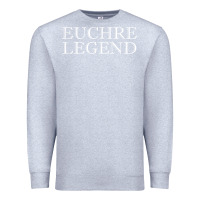 Heather Grey euchre tee shirt funny euchre player gift idea euchre legend Premium Sweatshirt - longCreatives