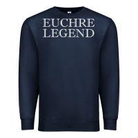 Navy euchre tee shirt funny euchre player gift idea euchre legend Premium Sweatshirt - longCreatives