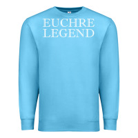 Ocean Blue euchre tee shirt funny euchre player gift idea euchre legend Premium Sweatshirt - longCreatives