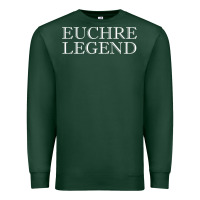 Sports Green euchre tee shirt funny euchre player gift idea euchre legend Premium Sweatshirt - longCreatives