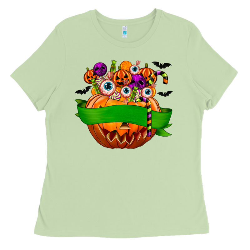 Personalized Boy Halloween Candy Ladies Tee by texasbilliewilder | Teevron
