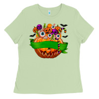 Matcha Personalized Boy Halloween Candy Ladies Tee - texasbilliewilder