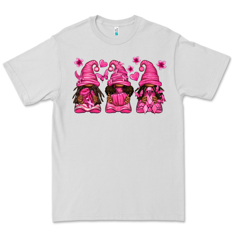 Breast Cancer Afro Gnomies Premium Tee by texasbilliewilder | Teevron