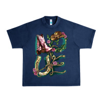 Navy Love boots horseshoe Urban Heavy Tee - HowdyJamesFarm